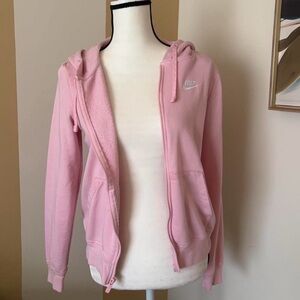 Nike Light Pink Hooded Zip Jacket